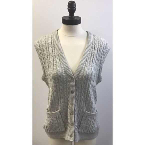 Womans Northen Isles Vintage Grey Sweater Vest size 40 or MD/LG - Picture 1 of 3
